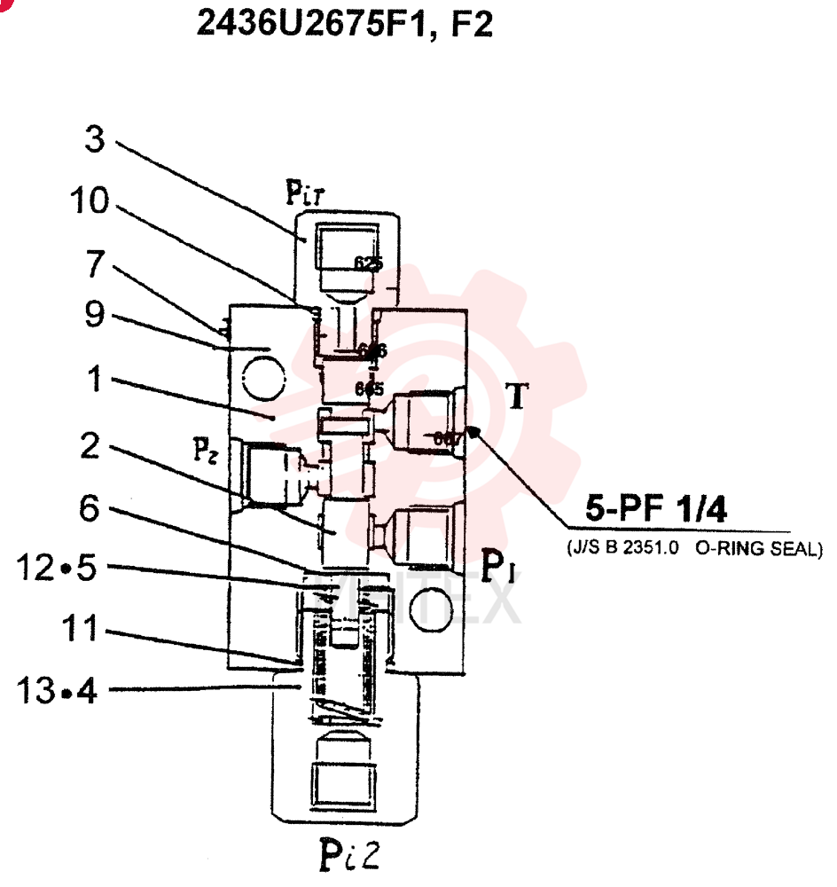 HYDRAULIC VALVE 2436U2675F1