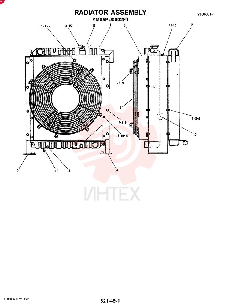 RADIATOR YM05PU0002F1