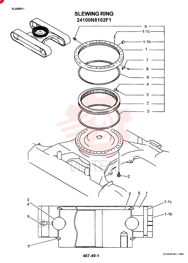 SLEWING RING 24100N8102F1