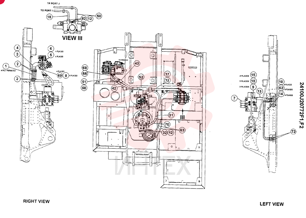 UPPER HYDRAULIC LINES (F1 ONLY) 24100J20772F1 (4)