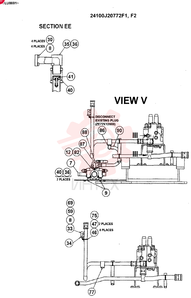 UPPER HYDRAULIC LINES (F1 ONLY) 24100J20772F1 (1)