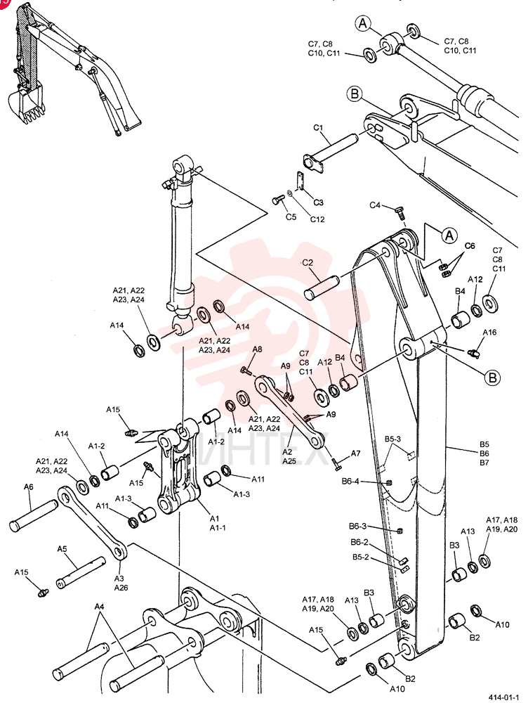 ARM GROUP (STD) Replaces YM12B00044F1