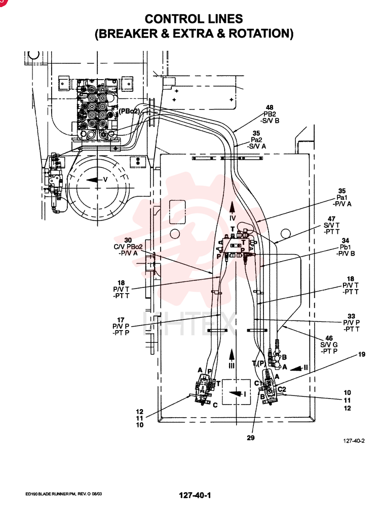 CONTROL LINES, REMOTE BREAKER & EXTRA & ROTATION YM68HU0014F1 (1)