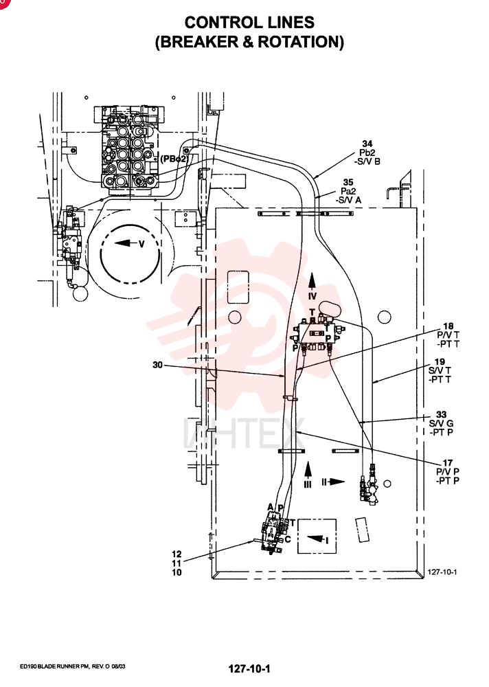 CONTROL LINES, REMOTE BREAKER & ROTATION YM68HU0011F1 (1)