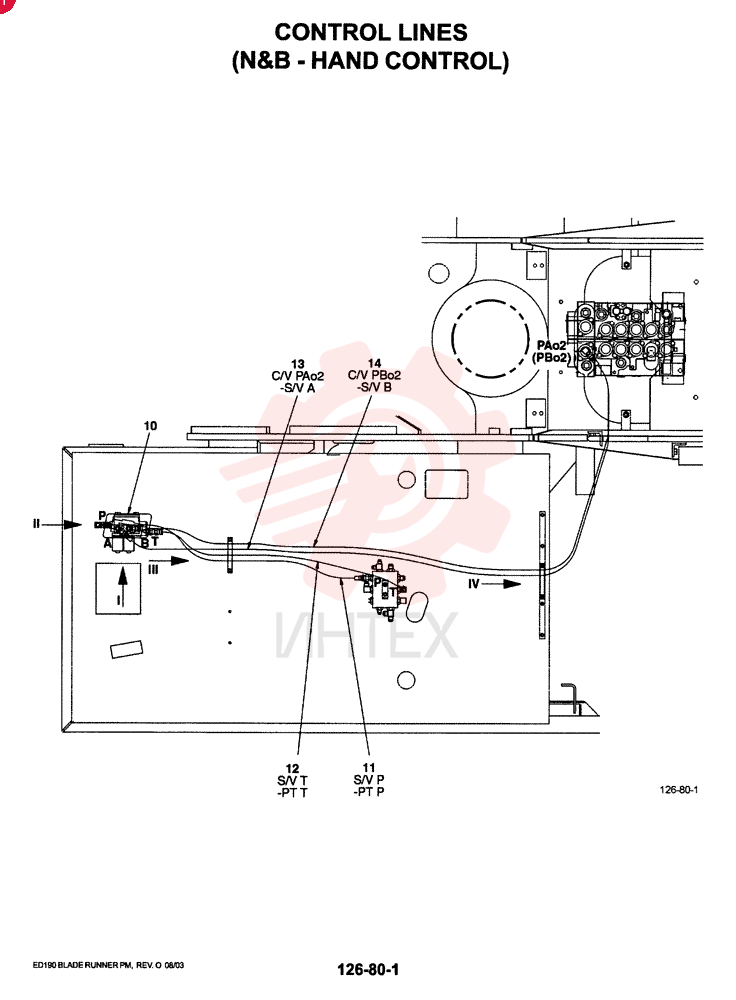 CONTROL LINES, REMOTE N&B-HAND CONTROL YM68H00022F1 (1)