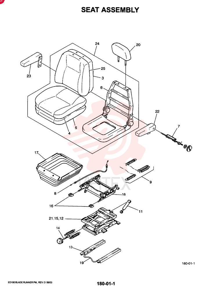 DRIVER SEAT LC25M00001F2
