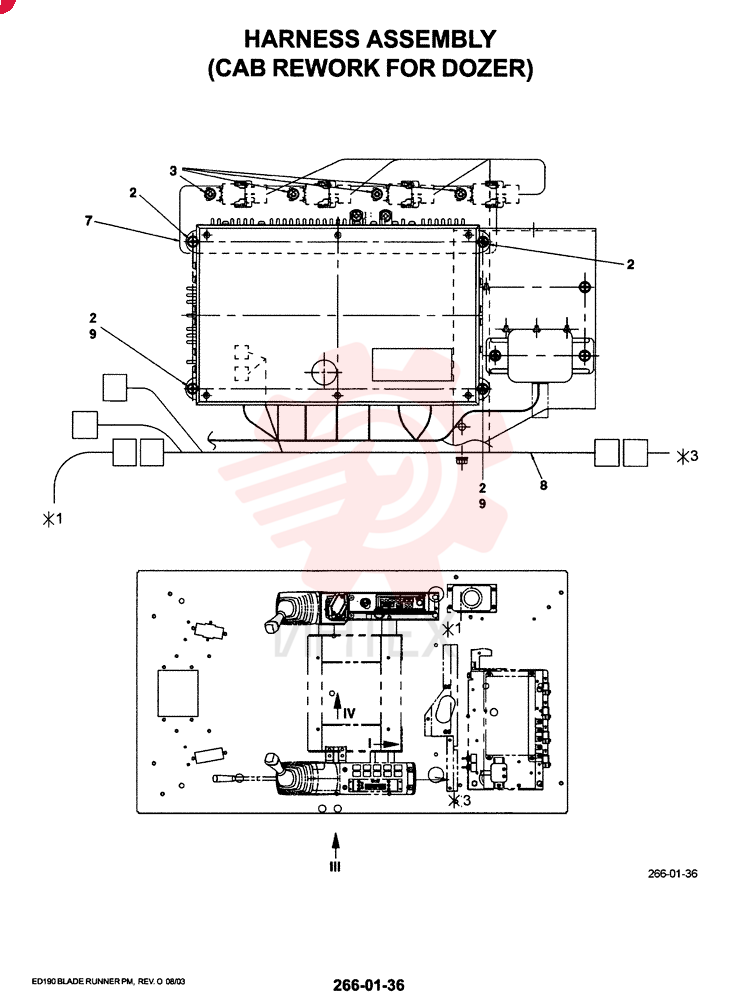HARNESS ASSY, CAB CAB WITH DOZER YM14EU0002F1 (3)