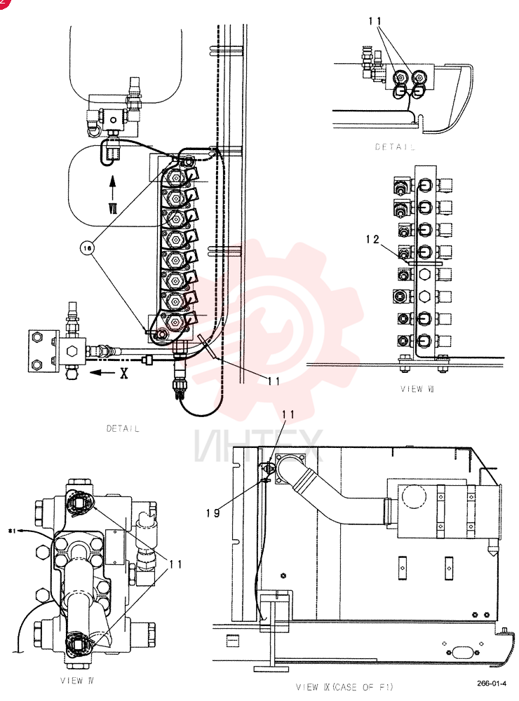 HARNESS ASSY, UPPER FRAME (STD) YM13E00004F1 (5)