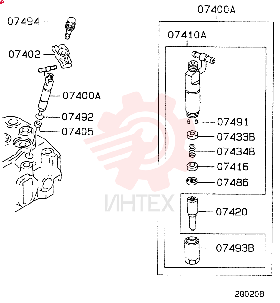 HOLDER, INJECTOR NOZ VAME440837 (2)