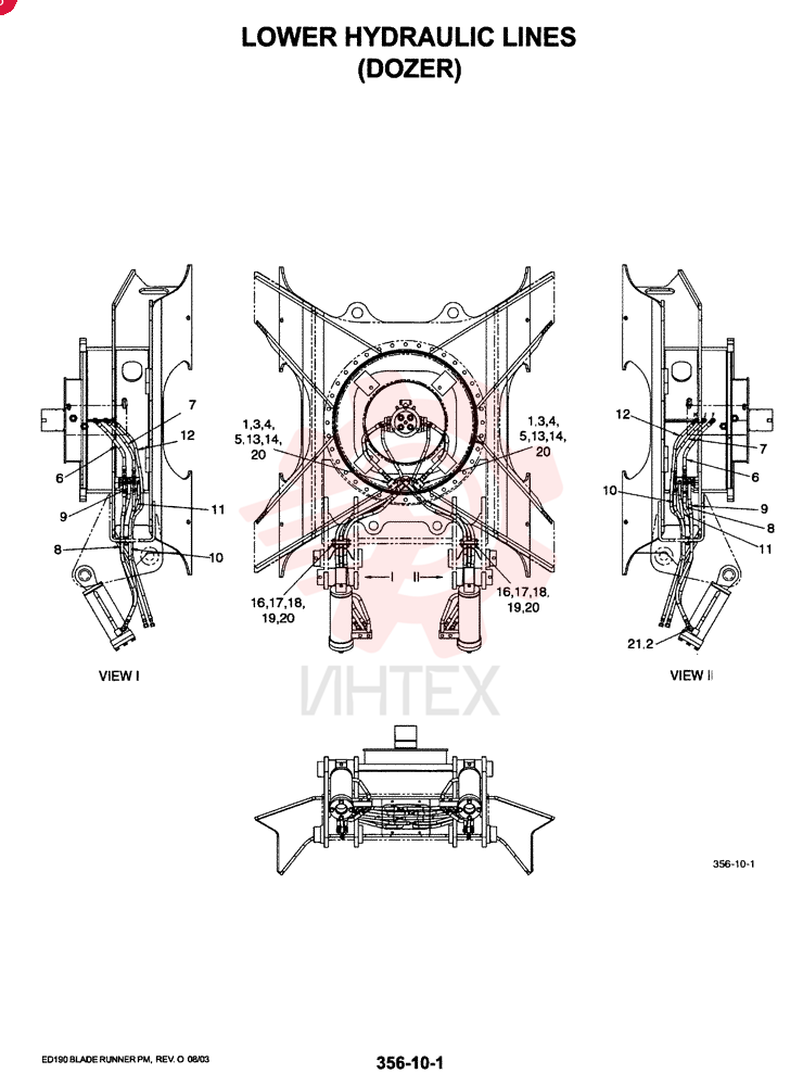 HYD LINES, LOWER DOZER YM02HU0002F1 (2)