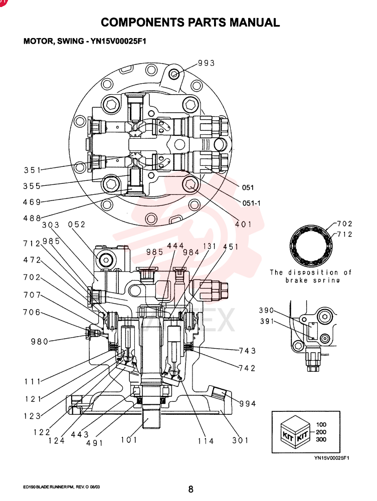 HYDRAULIC MOTOR YN15V00025F1