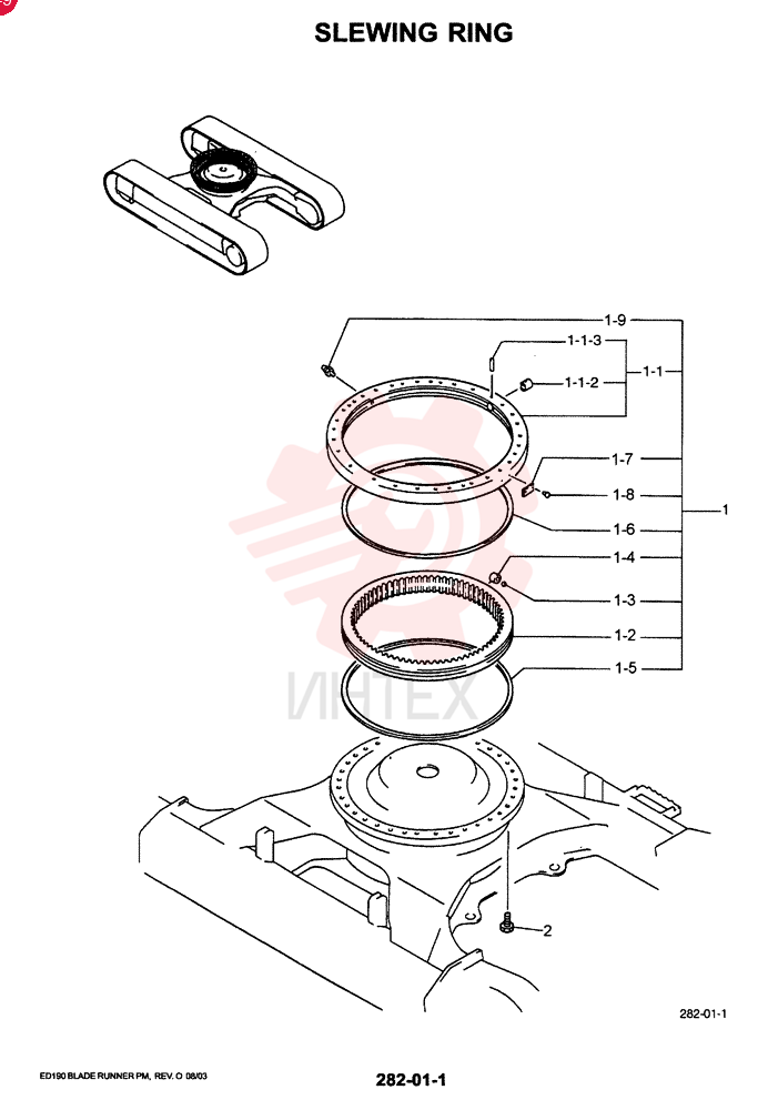 RING ASSY, SLEWING YM40F00002F1