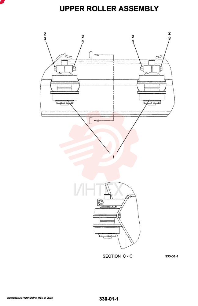 ROLLER ASSY, UPPER YM64DU0001F1