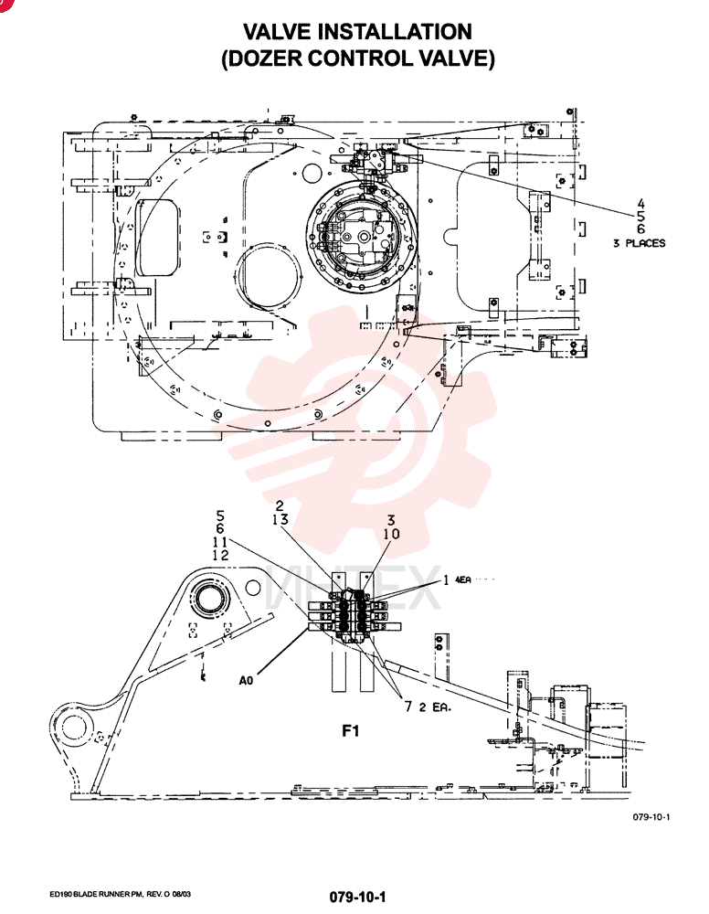 VALVE INSTALLATION STD, QTY-F1: F1, QTY-F2: -, QTY-F3: -, QTY-F5: - YM64HU0004F1 (1)