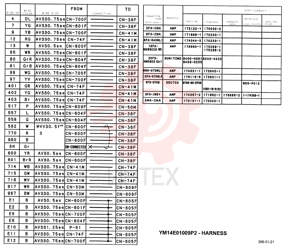 WIRE HARNESS YM14E00006F1 (1)