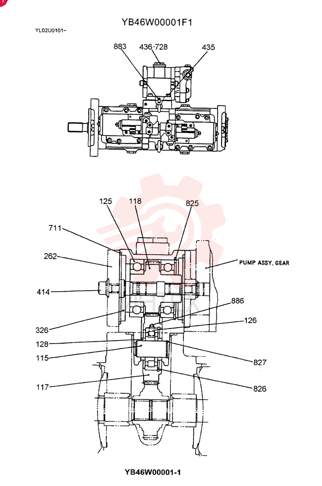 CASE YB46W00001F1