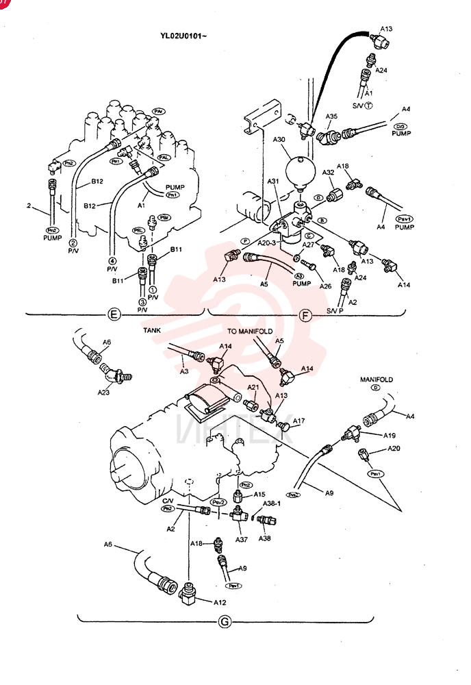 CONTROL LINES, PUMP YM06H00002F1 (3)