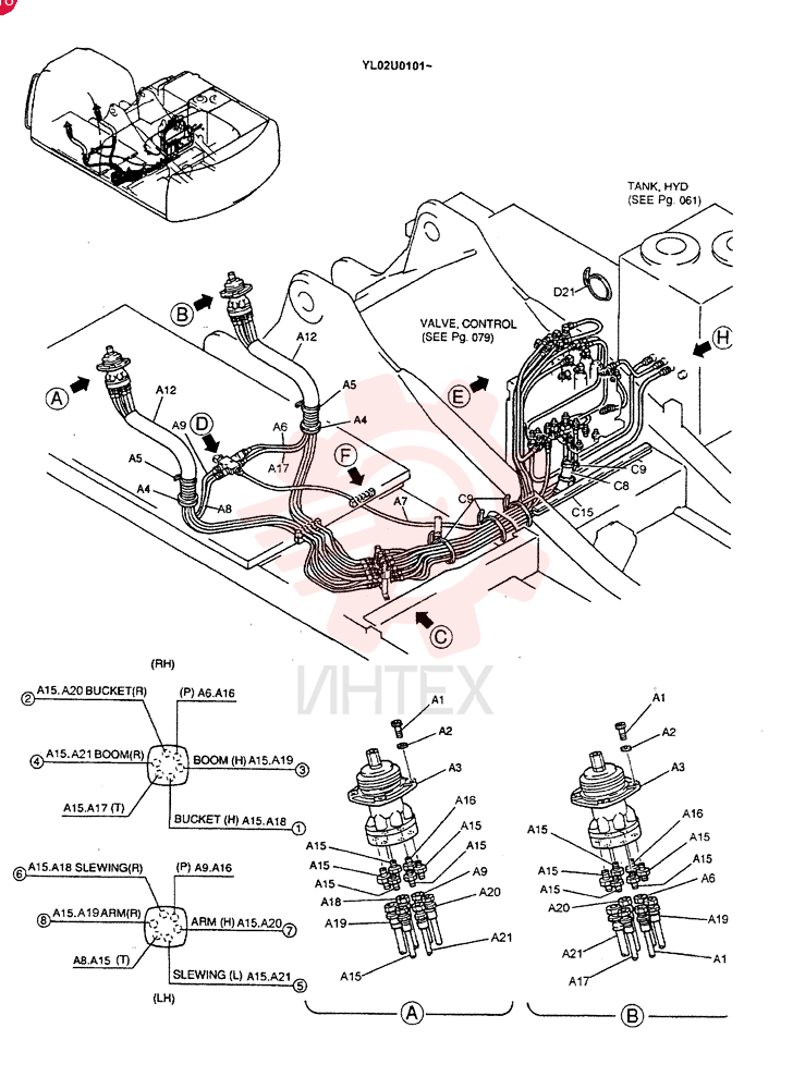 CONTROL LINES, REMOTE YM68H00002F1 (17)