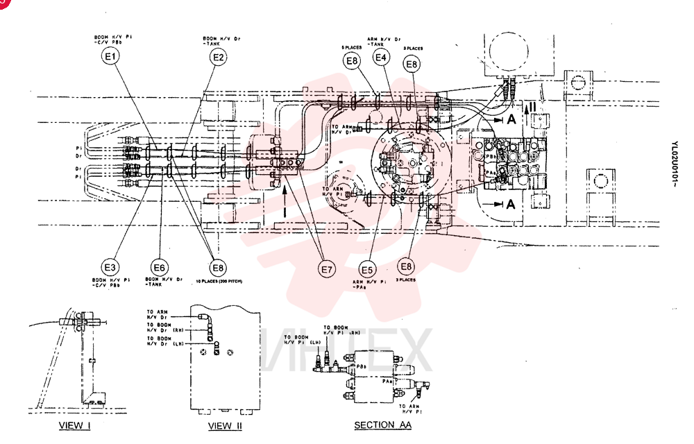 CONTROL LINES, REMOTE YM68H00002F1 (1)