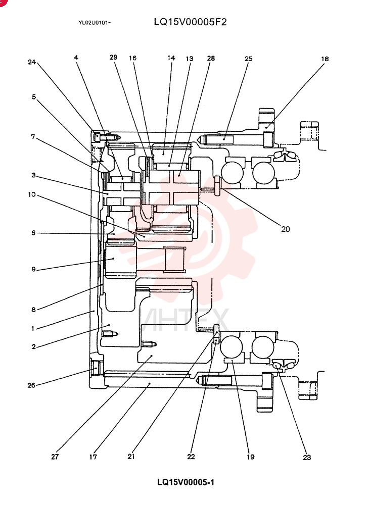 GEAR REDUCTION UNIT LQ15V00005F2