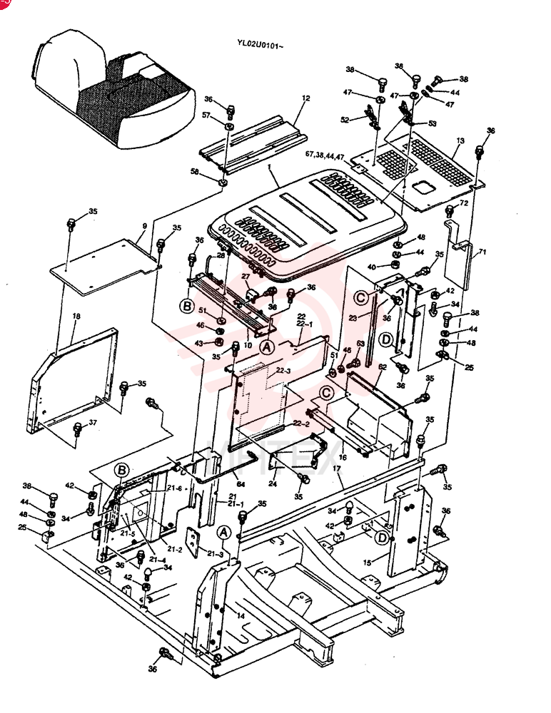 GUARD INSTAL (STD) YM21C00001F2 (2)