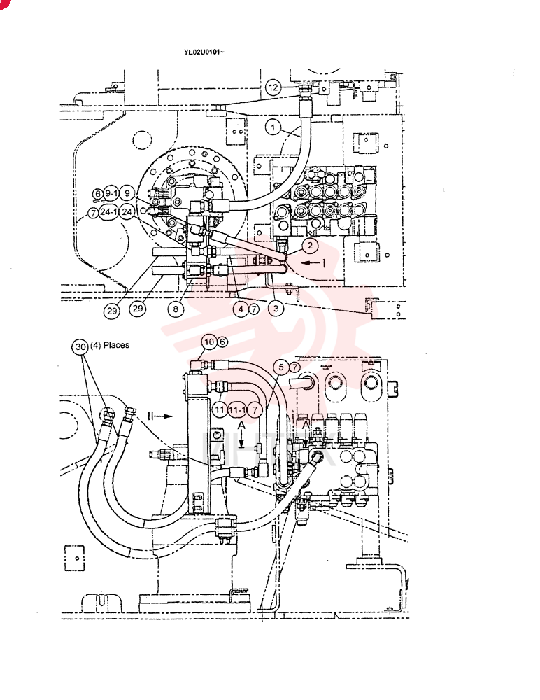HYD LINES, UPPER YM03H00004F1 (1)