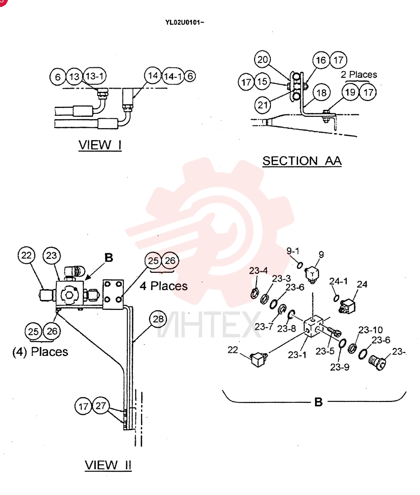 HYD LINES, UPPER YM03H00004F1 (2)