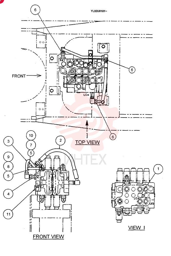 HYD LINES, UPPER YM03H00002F1
