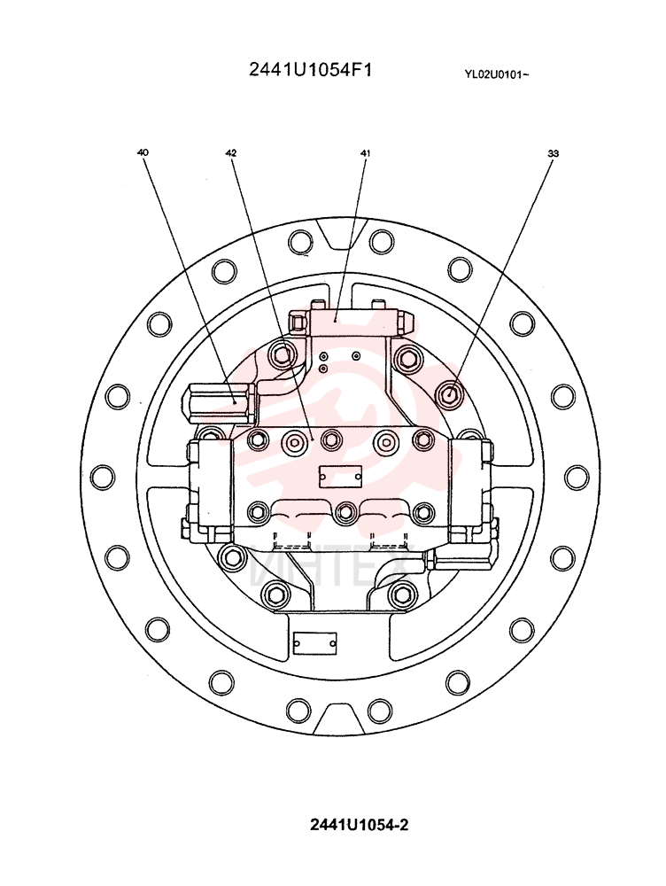 HYDRAULIC MOTOR 2441U1054F1 (2)