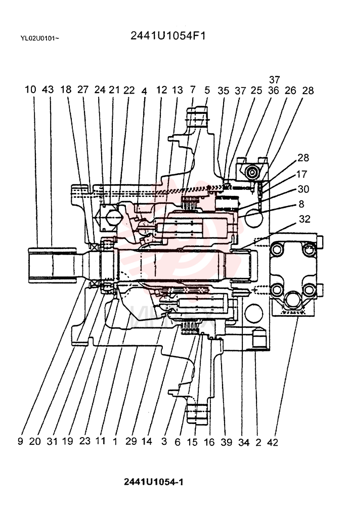 HYDRAULIC MOTOR 2441U1054F1 (1)