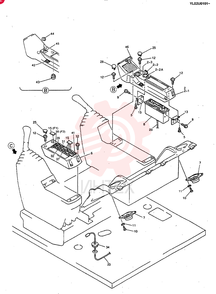INSTRUMENT PANEL ASSY (STD & BREAKER) YM17MU0001F1 (3)