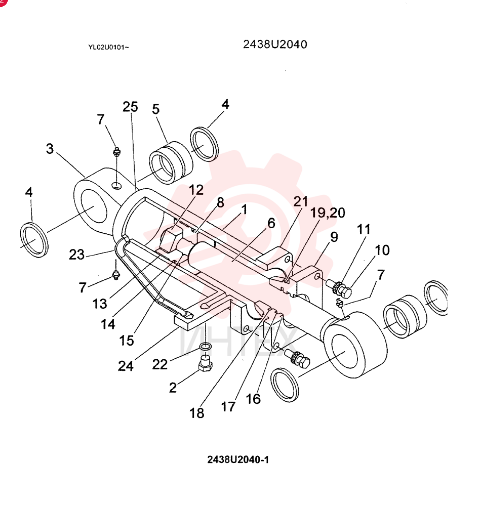 LIFT CYLINDER 2438U2040