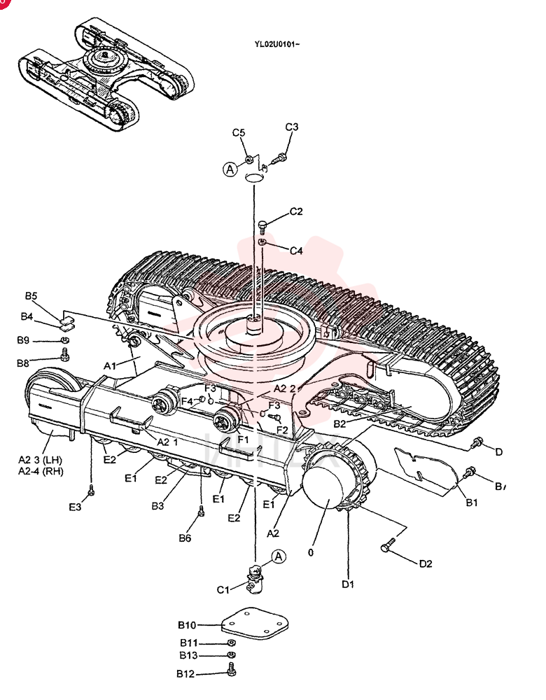 MOTOR, HYDRAULIC 2441U1053F1 (2)