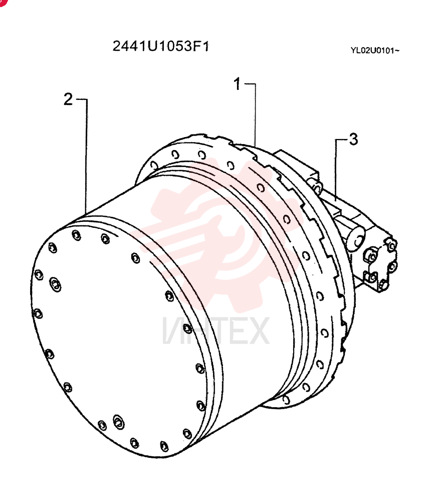 MOTOR, HYDRAULIC 2441U1053F1 (1)