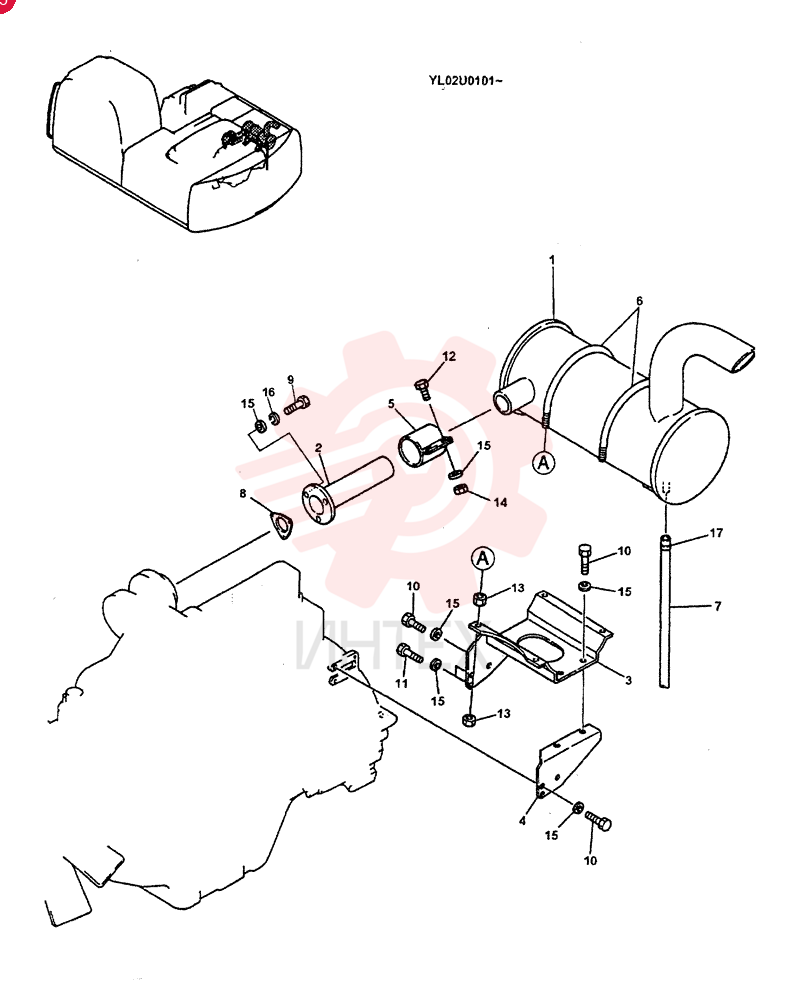 MUFFLER YM12P00002F1
