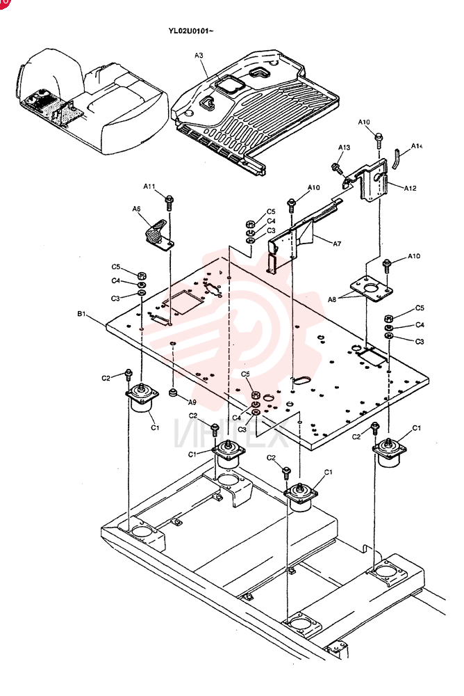 PLATE GROUP, FLOOR YN03M00033F3