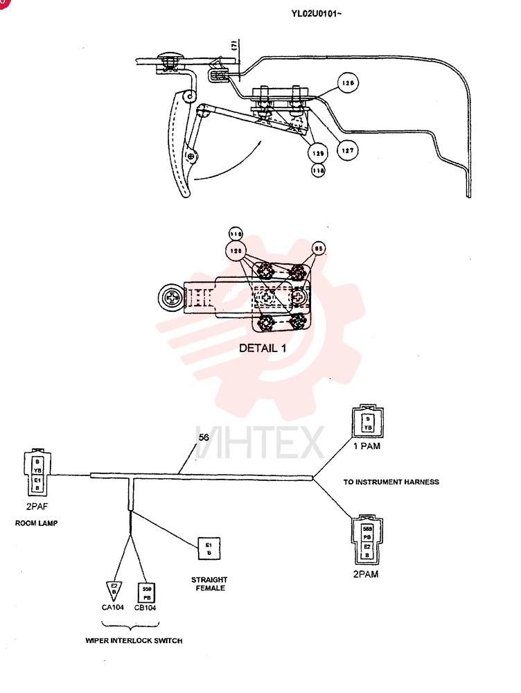 Схема (ED190LC) - BLADE RUNNER EXCAVATOR/DOZER BTW YL02U0101 - YL03U0135 (1/02-12/06) YN02C00068F1 (1)