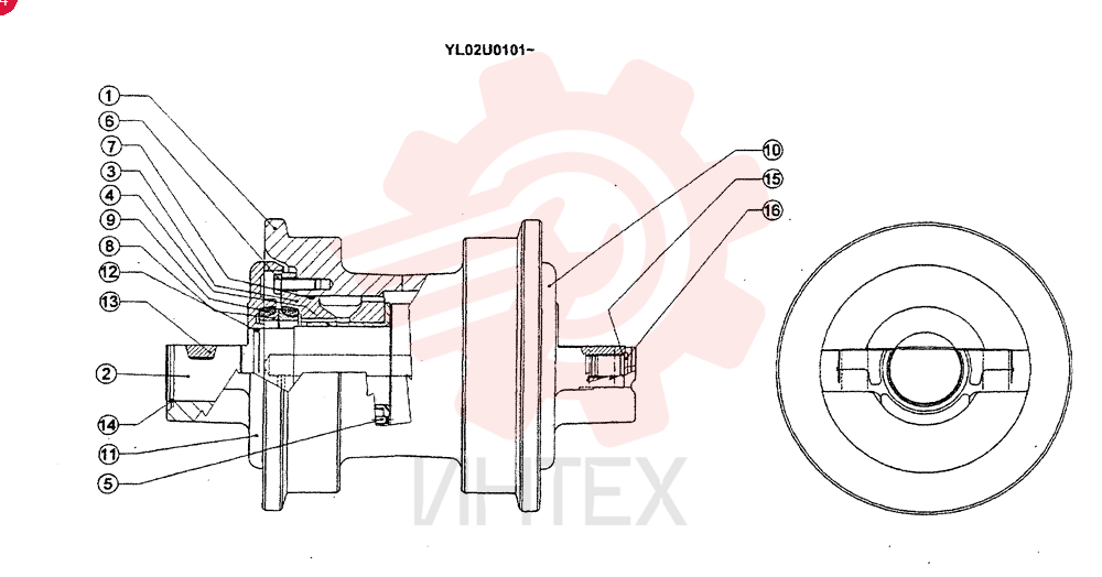 TRACK ROLLER 24100N10083F1