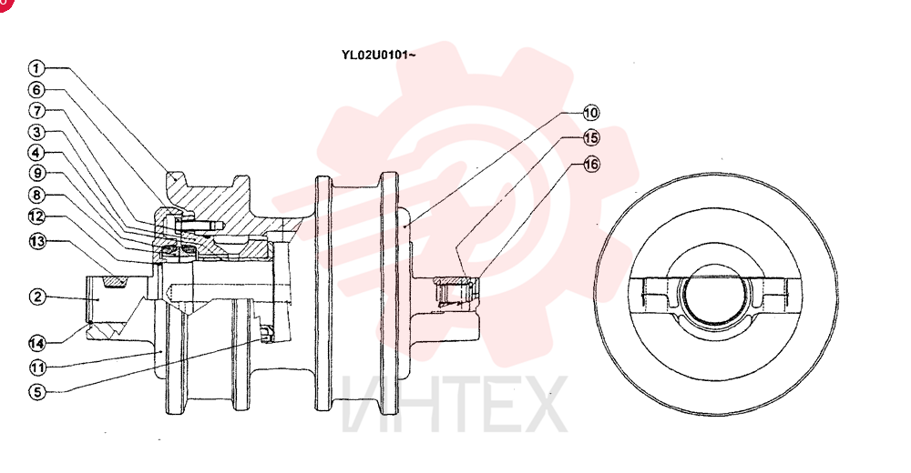 TRACK ROLLER 24100N10082F1