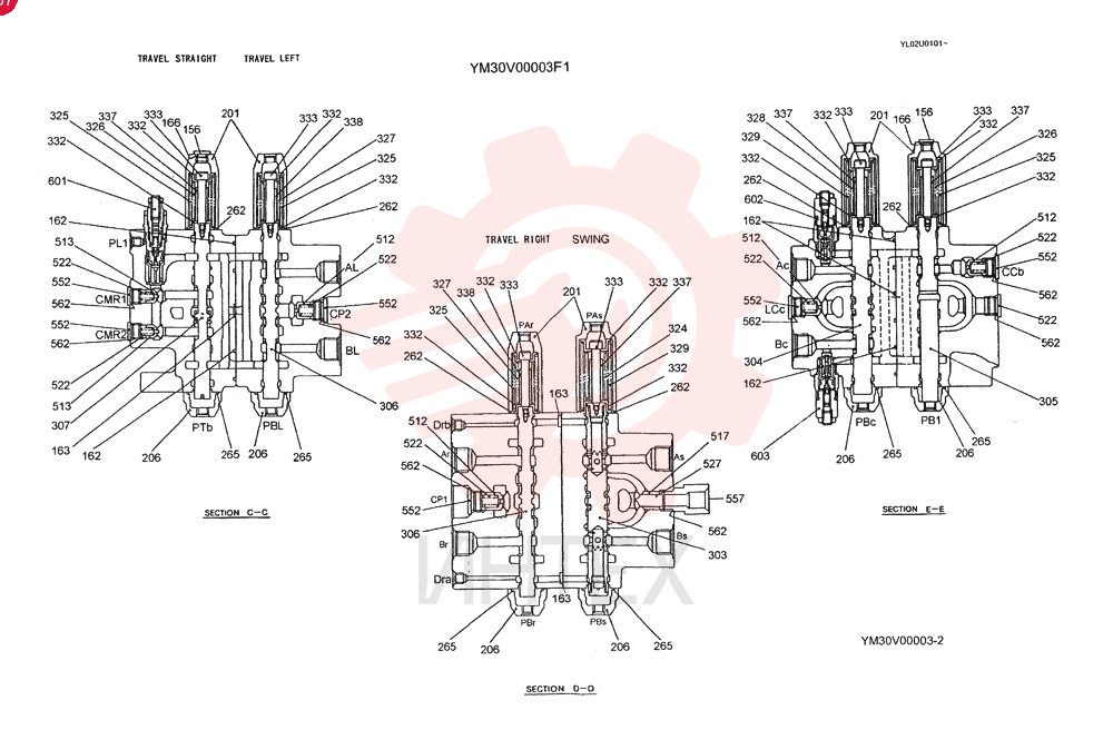VALVE ASSY,CONTROL YM30V00003F1 (2)