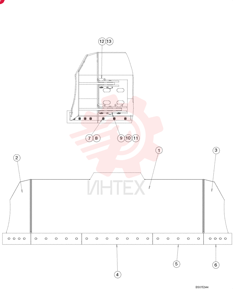 DOZER BLADE YM51BU0011F1