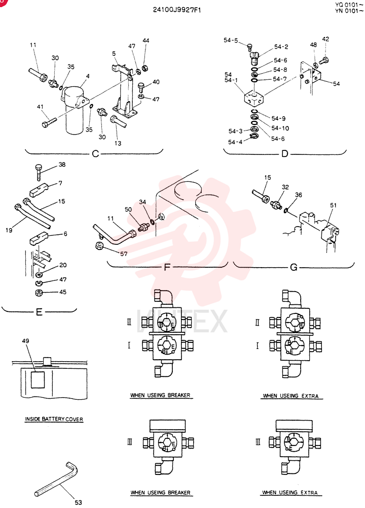 REWORK, HYD LINES, UPP 24100J9927F1 (2)