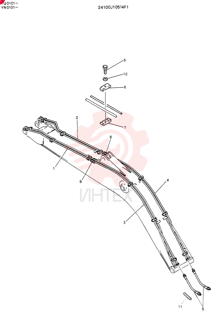 Схема (EXTRA) - AND BREAKER ATTACHMENT - K907 II ASN YN0101 & K907LC II ASN YQ0101 (1/88-12/06) 24100J10514F1