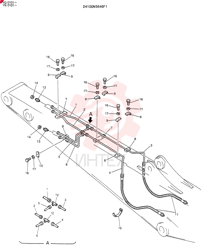 Схема (EXTRA) - AND BREAKER ATTACHMENT - K907 II ASN YN0101 & K907LC II ASN YQ0101 (1/88-12/06) 24100N5646F1
