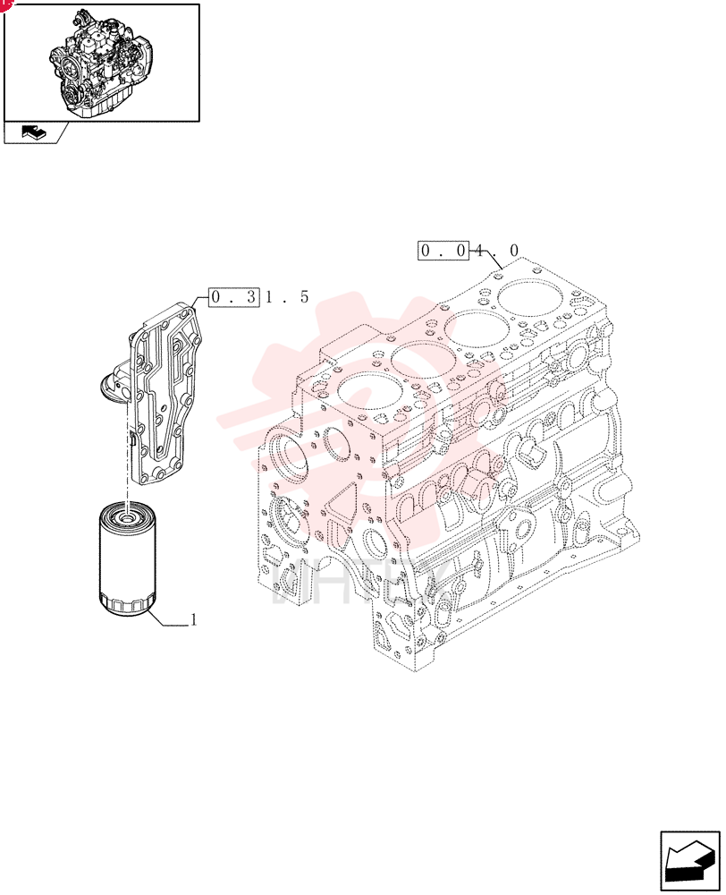 ENGINE OIL FILTER 87803260