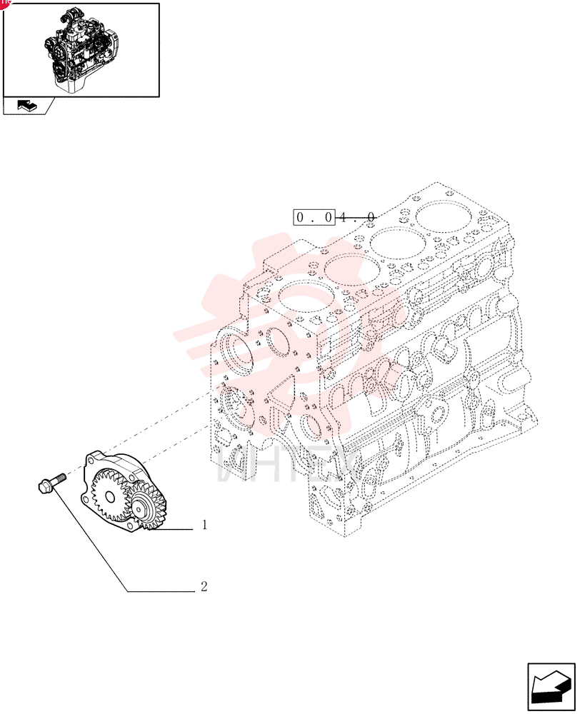 ENGINE OIL PUMP 4897480
