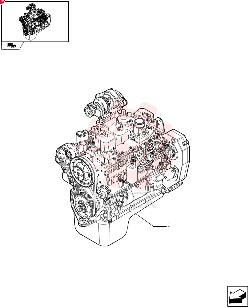 SHORT ENGINE 84131049