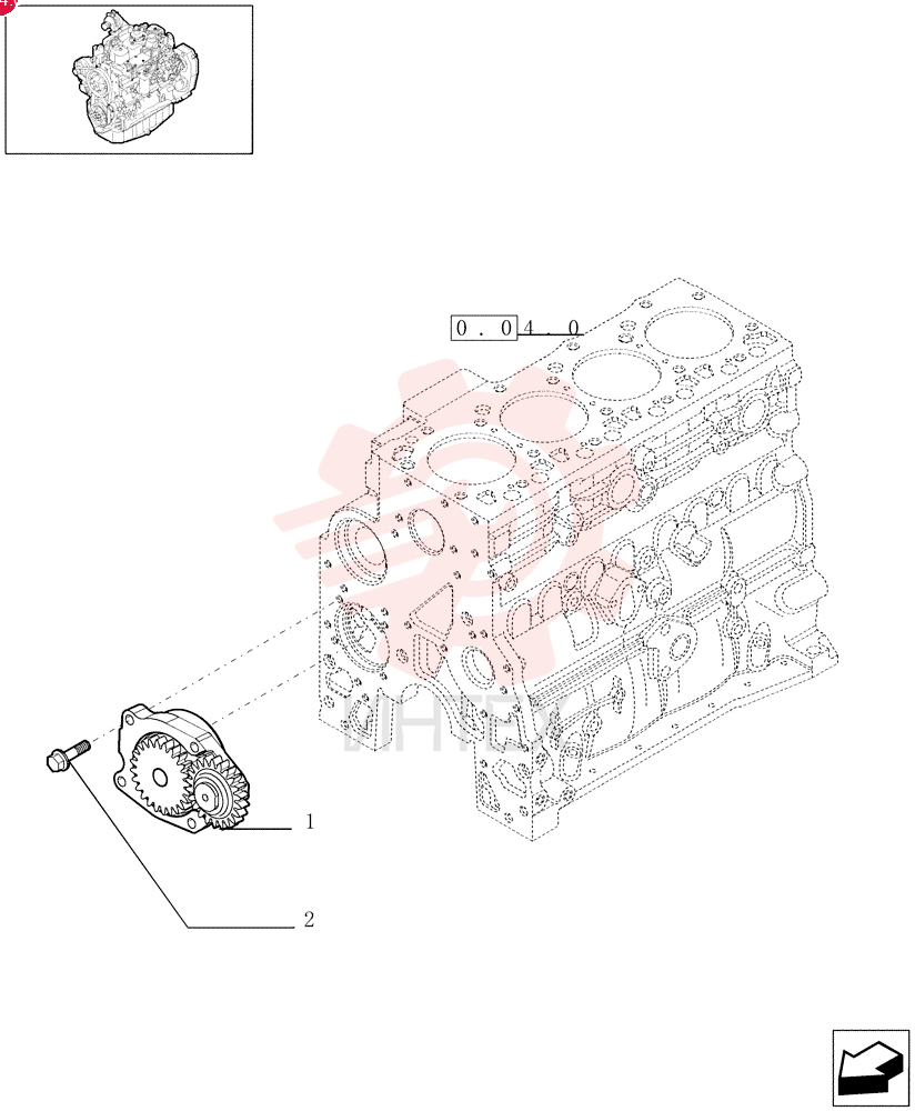 ENGINE OIL PUMP 4897480