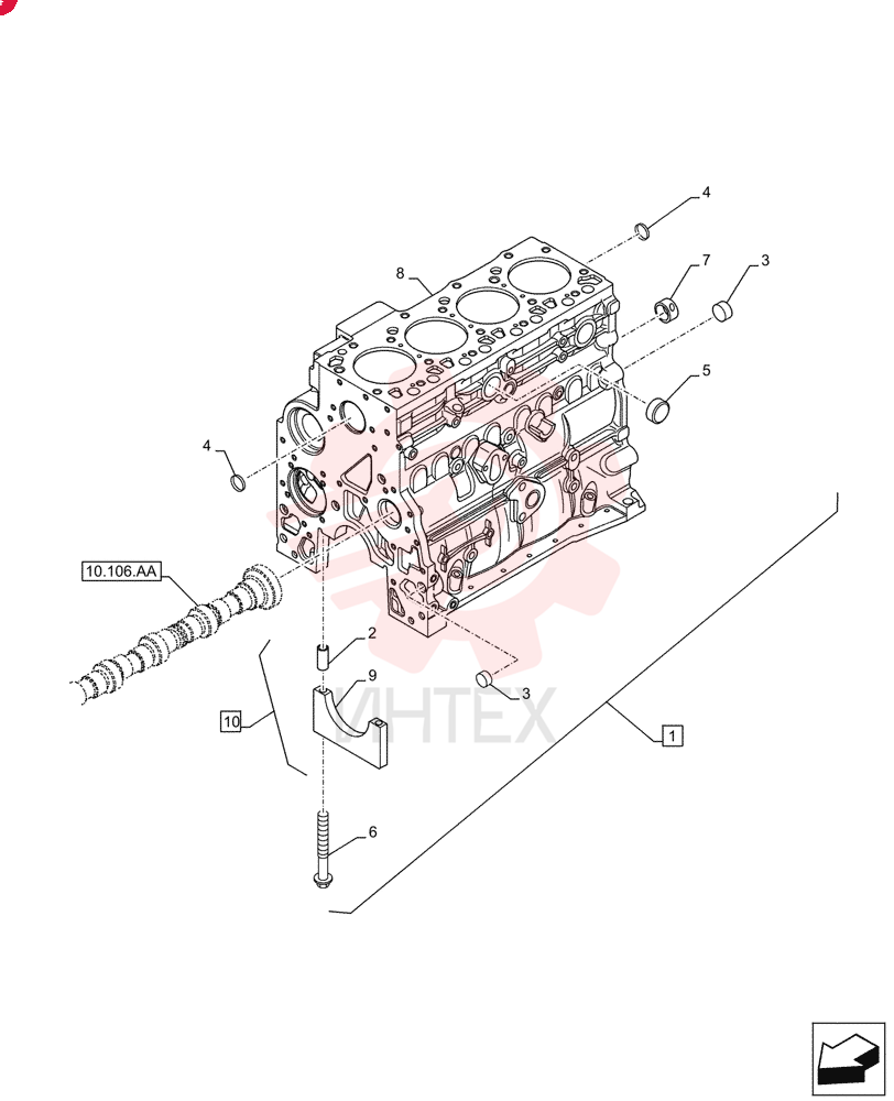 CYLINDER BLOCK,4 Cylinders