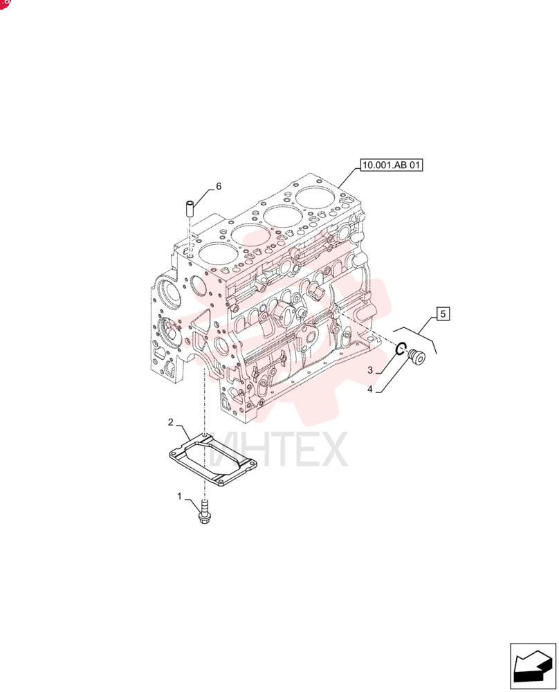 SCREW,Hex Flg, M10 x 1.5 x 25 4899032 (1)
